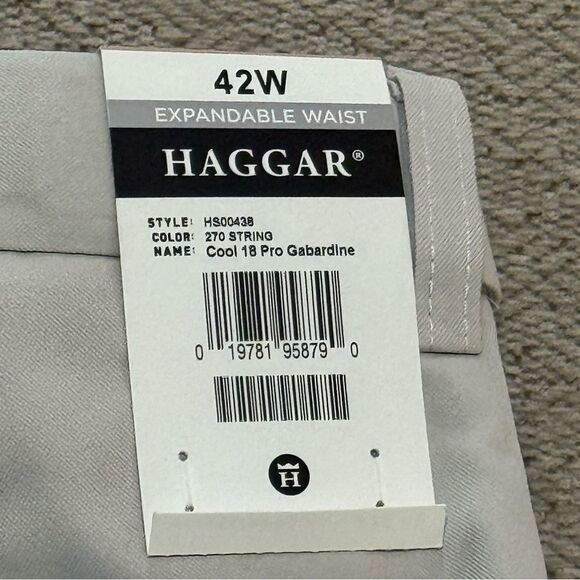 NWT. Haggar Cool 18 Pro Garbardine Shorts with Sun Protection Men’s 42 - Picture 6 of 15
